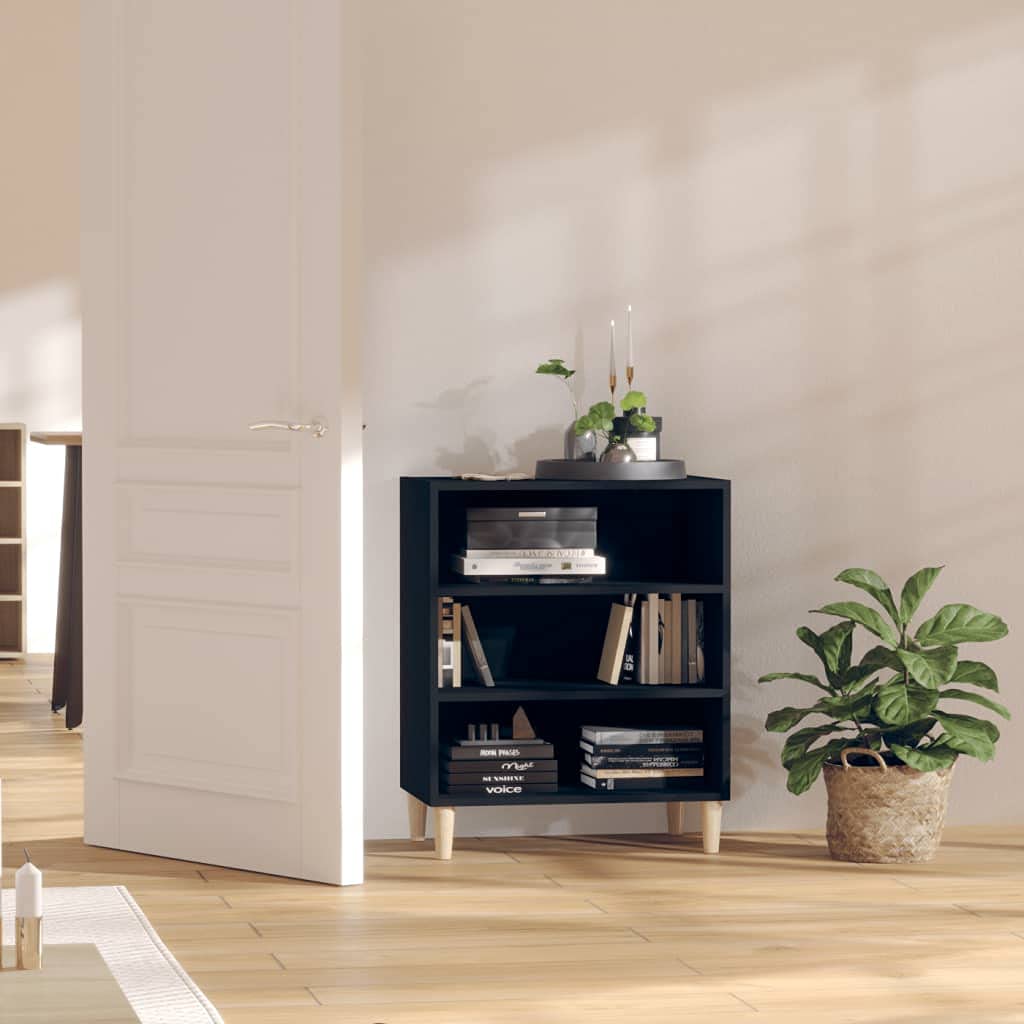 Freestanding Kitchen Pantry & Hutch - Black Cupboard Dining Console with Sideboard for Living Room, 22.4