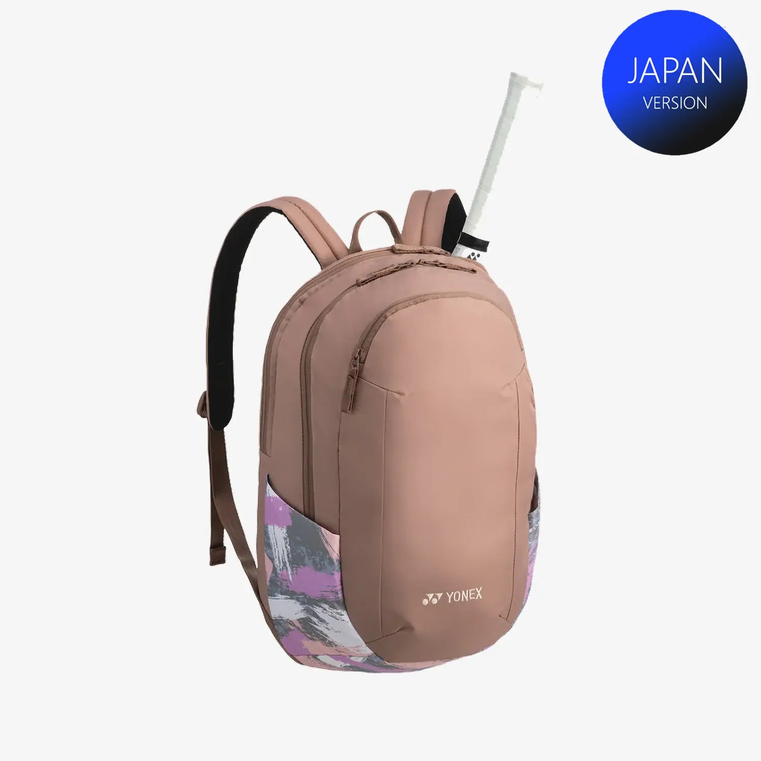 Yonex BAG2368S Badminton Tennis Backpack - Lightweight Sports Bag for Racquet Storage & Gym Use (Beige) | Perfect for Court, Training & Travel