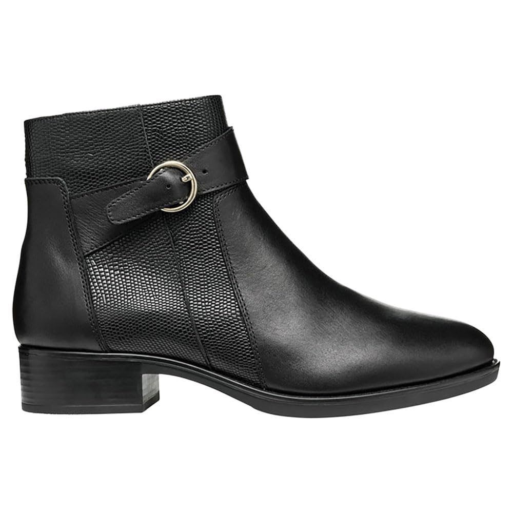 Geox Women's Felicity Tall Boot - Waterproof Leather Ankle Boots for Women, Comfortable Winter & Fall Fashion Shoes for Walking, Work & Outdoor Activities