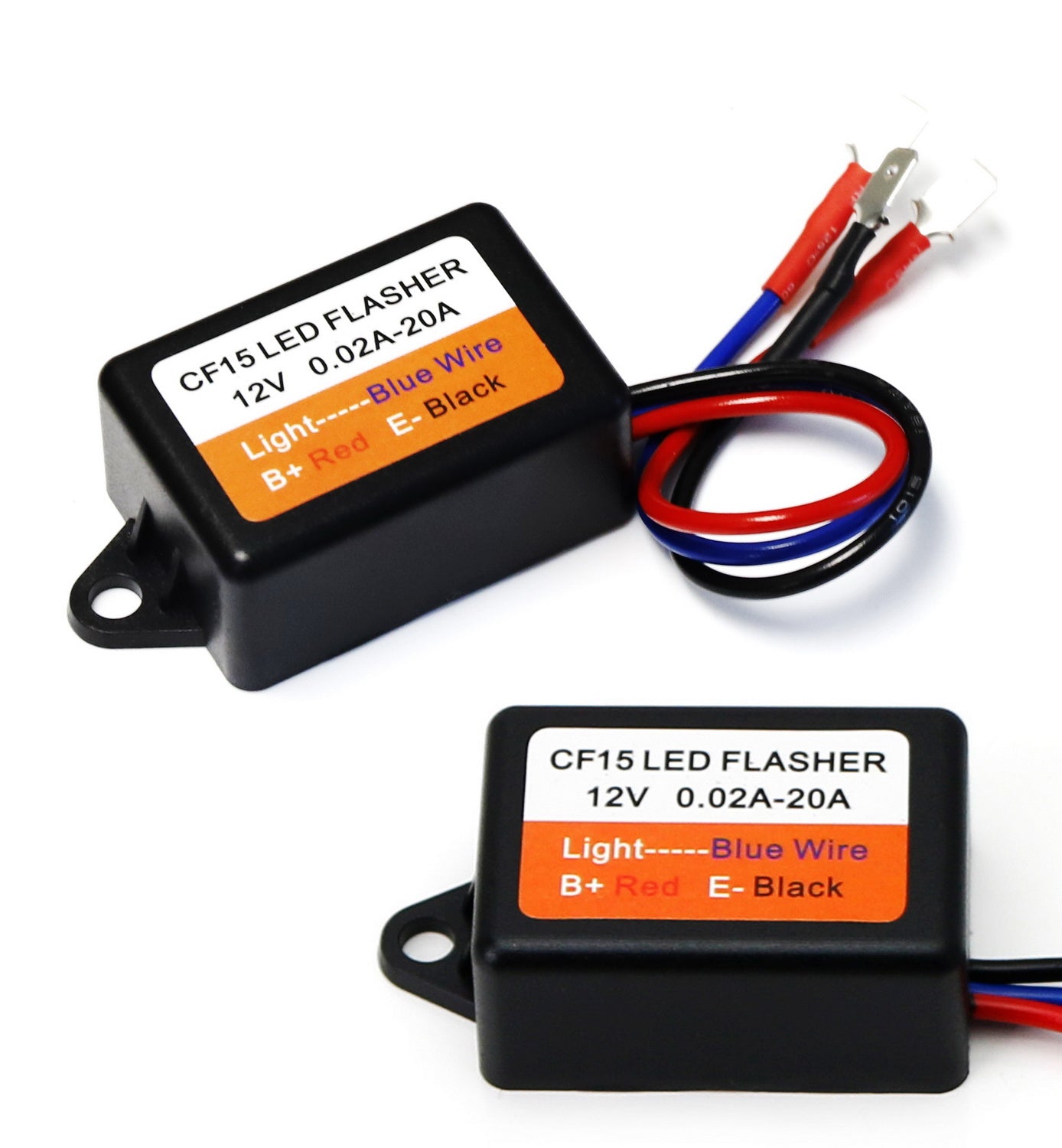 3 Pin CF13/CF14/CF15 Interchangeable Electronic LED Flasher Relay - Compatible with LED Bulbs for Cars, Trucks, Motorcycles & Turn Signal Lights