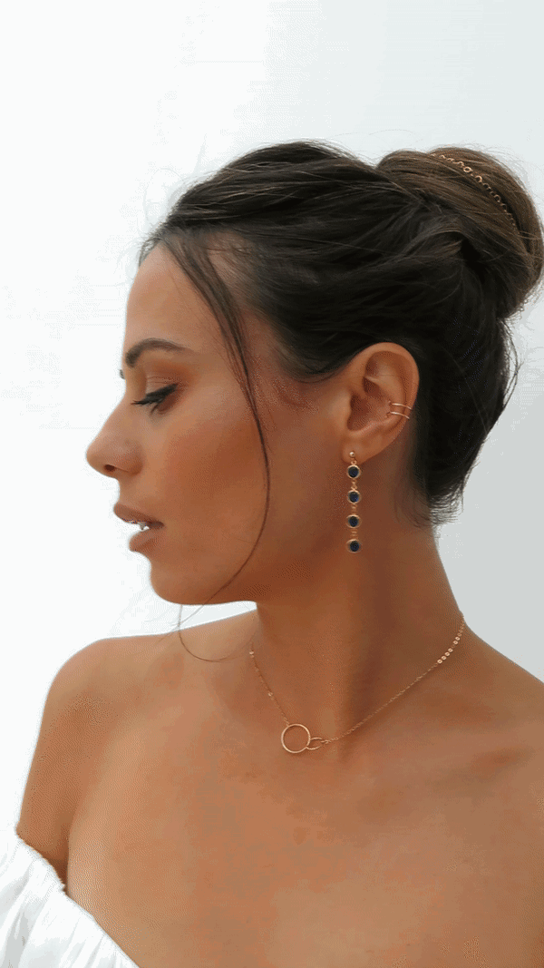 Interlocking Circles Necklace for Women - Sterling Silver Minimalist Pendant Jewelry - Perfect for Everyday Wear, Gifts & Special Occasions