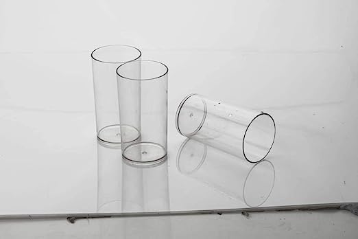 Yanmai 6-Pack 300ml Unbreakable Plastic Drinking Glasses - Clear BPA-Free Cups for Water, Juice, Soda & Cocktails - Perfect for Parties, Picnics, Restaurants & Outdoor Use