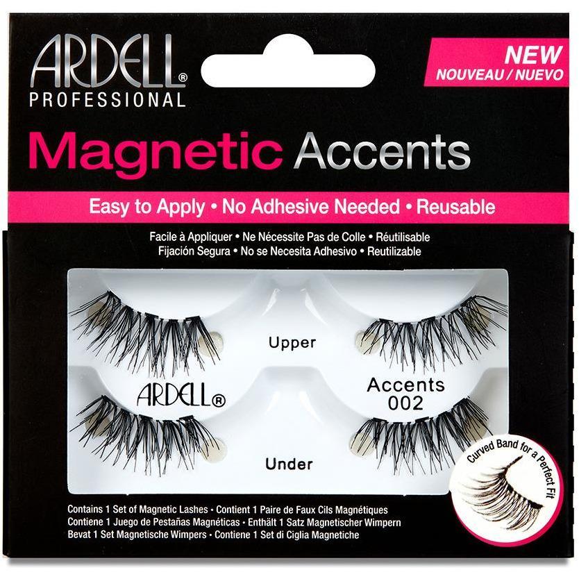 Ardell Magnetic Strip Lashes Accents 002 - Easy to Apply False Eyelashes for Dramatic Eye Makeup | Perfect for Parties, Weddings & Special Occasions