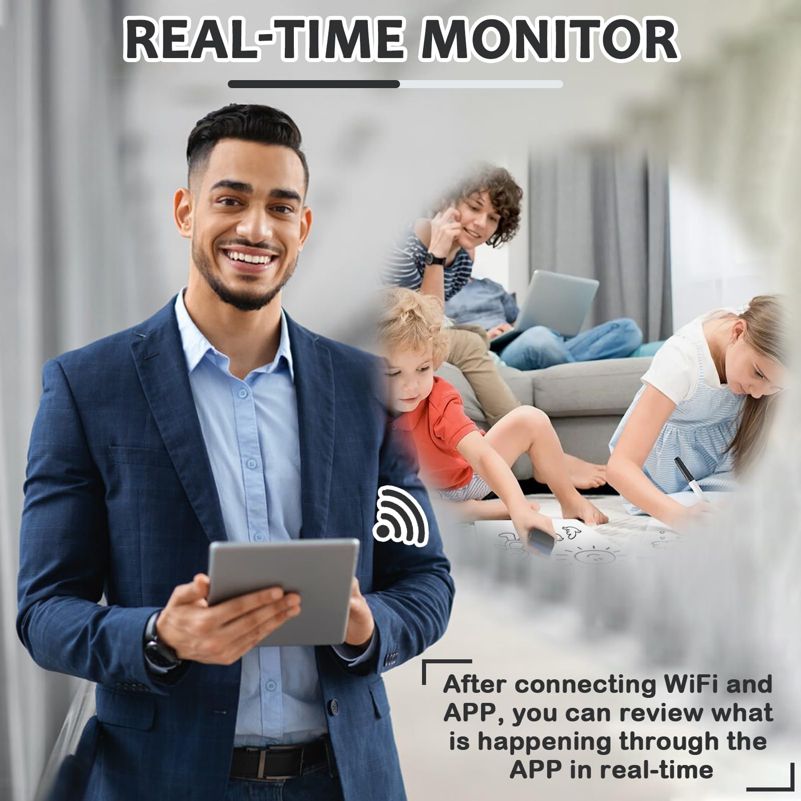 Hidden Camera Detector Clock - 1080P HD WiFi Spy Camera with Real-Time Motion Detection & Loop Recording | Mini Security Camera for Home, Office, Nanny Monitoring | Ideal for Covert Surveillance & Child Safety