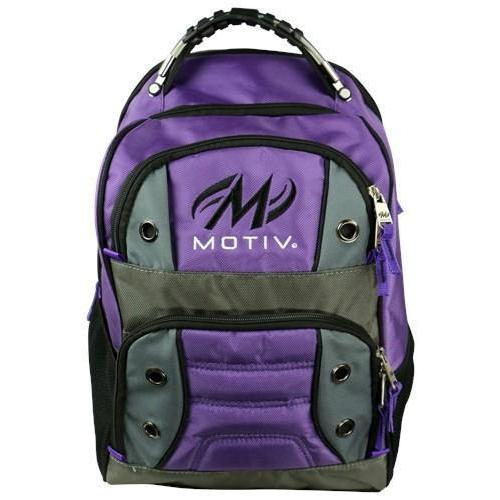 Motiv Intrepid Purple Bowling Backpack - Durable & Stylish Bowling Gear for Men & Women - Perfect for League Play, Tournaments & Practice Sessions