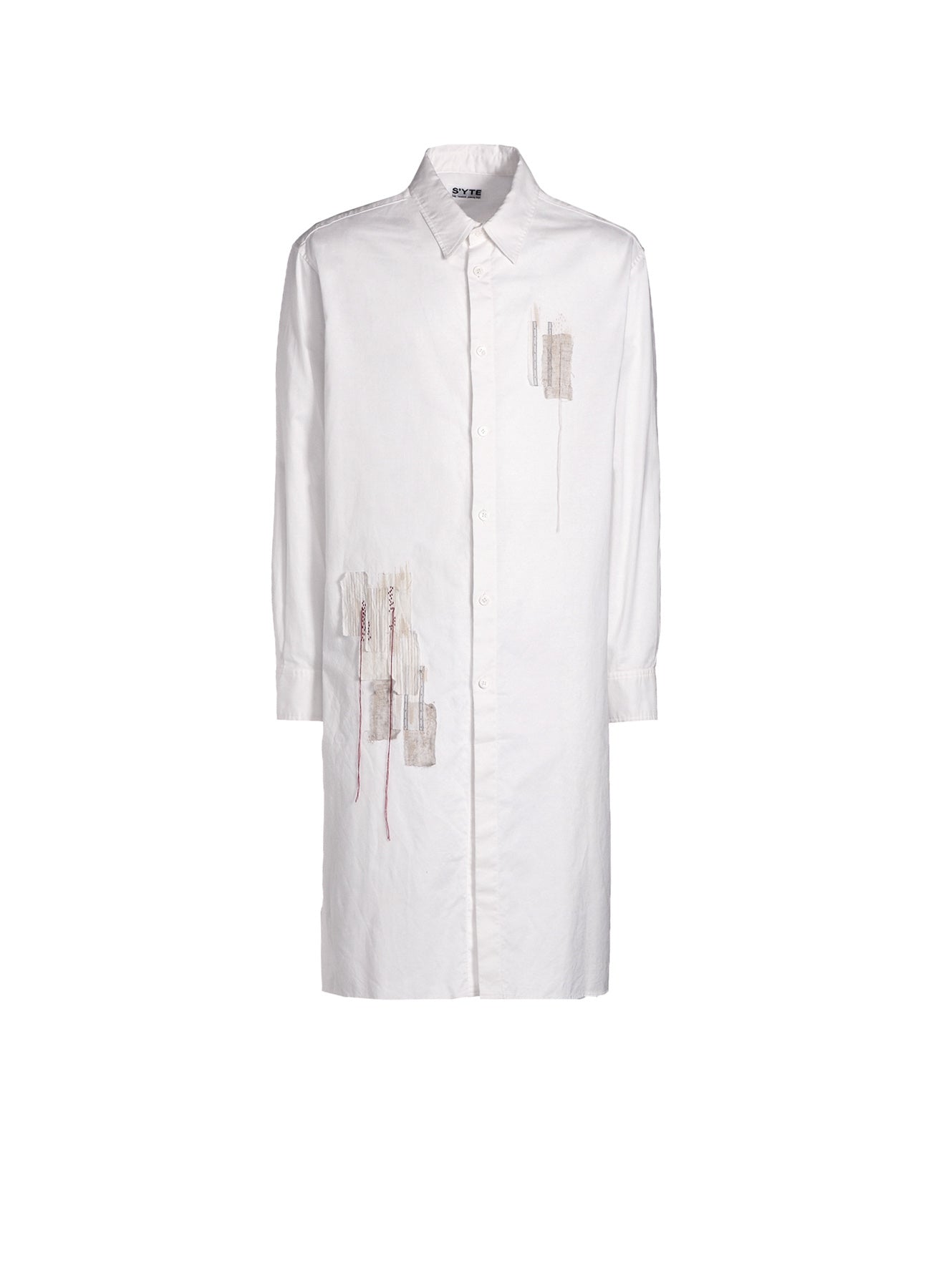 Stylish Cotton Twill Boro Applique Long Sleeve Shirt for Men & Women - Perfect for Casual Outings, Streetwear Fashion, and Layered Outfits
