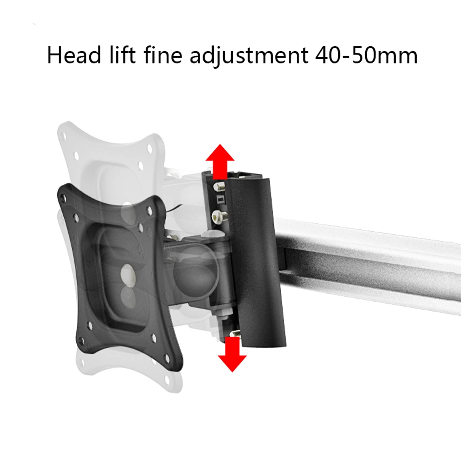 Triple Monitor Stand for 15-27 Inch Screens - Heavy Duty Aluminum Alloy Adjustable Desk Mount with 75/100mm VESA Bracket, Supports Up to 22lbs - Perfect for Home Office, Gaming Setup & Workstation Ergonomics (Size A)