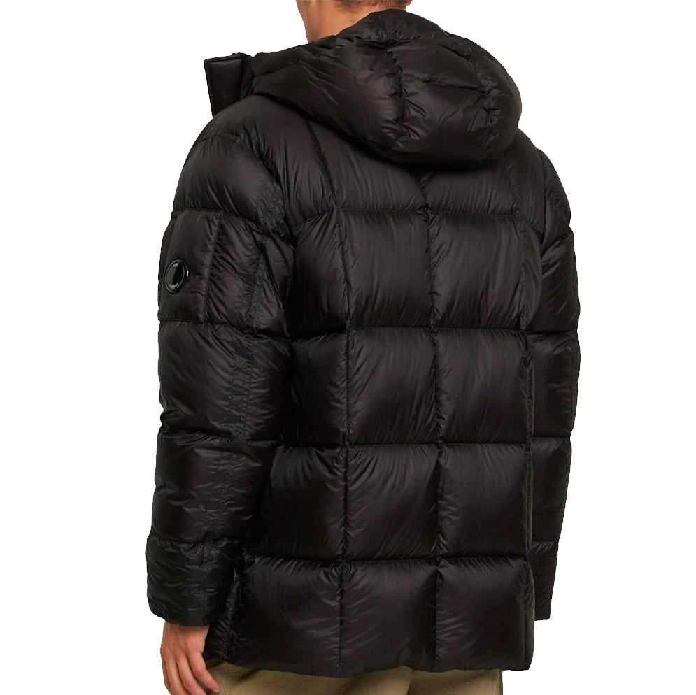 CP Company Black Long DD Shell Lens Jacket - Waterproof Windbreaker for Outdoor Activities & Urban Style