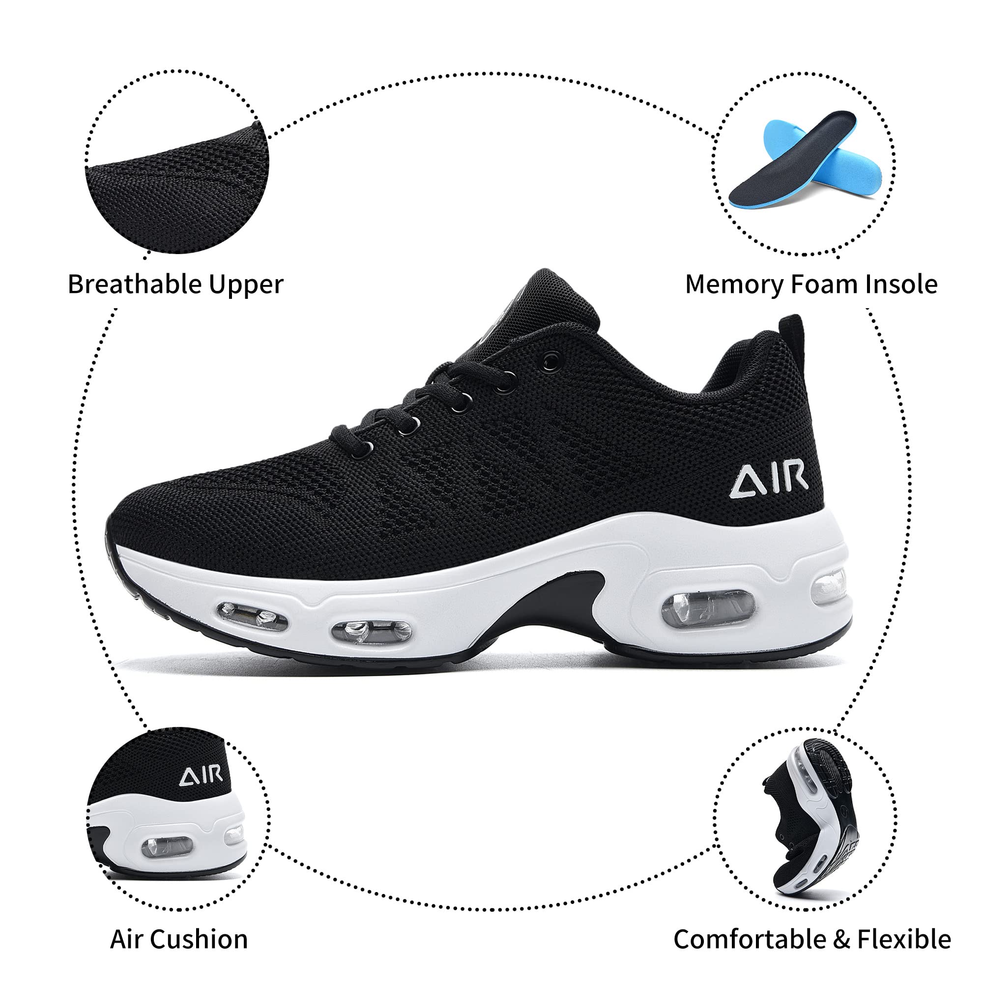 **Women's Lightweight Air Running Shoes - Breathable Walking & Tennis Sneakers for Casual Wear, Jogging, and Gym Workouts | Perfect for Fitness, Travel & Everyday Comfort**