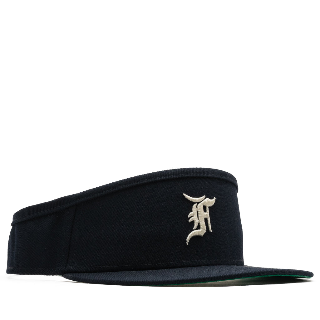 New Era x Fear Of God 59FIFTY Fitted Cap - Navy Blue Snapback Baseball Hat for Men & Women - Perfect for Streetwear, Sports & Casual Outfits