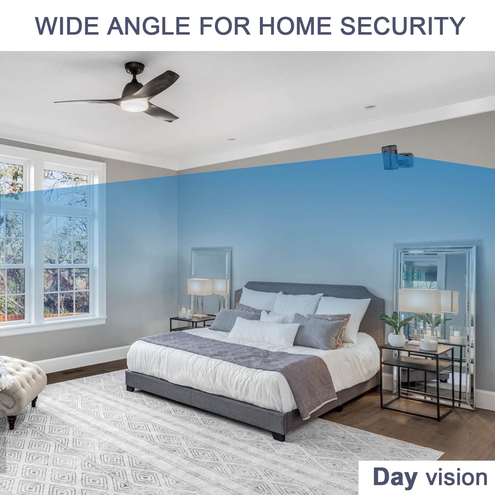 FUVISION Mini Security Camera - 1080P HD Wireless Surveillance Camera with Motion Detection, 90 Min Battery & 24/7 Loop Recording - Portable Nanny Cam for Home, Office, Baby Monitor & Indoor Security (No WiFi Needed)