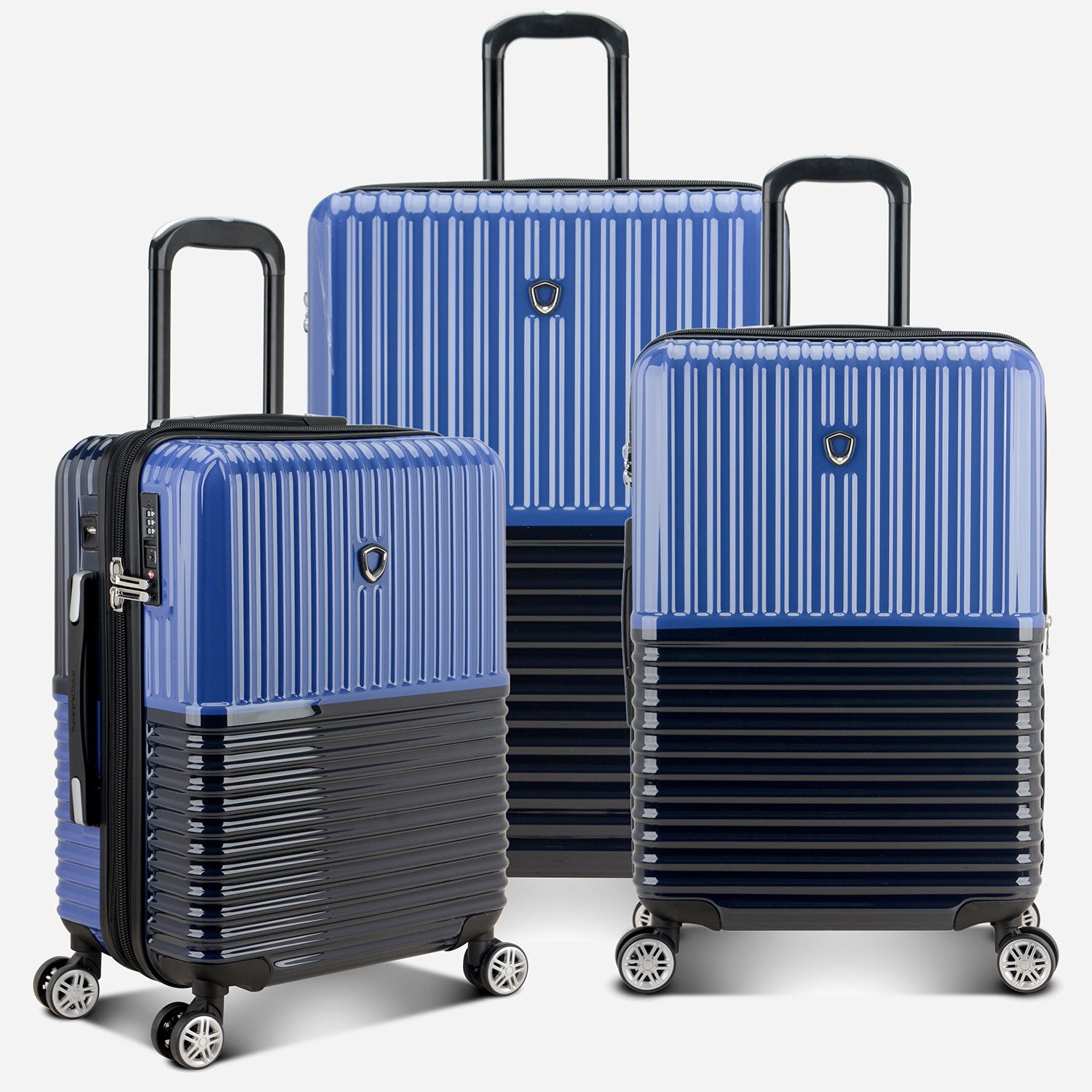 Jericho 3 Piece Luggage Set - Lightweight Spinner Suitcase with TSA Lock for Travel, Business Trips & Vacations | Carry On, Medium & Large Checked Bags