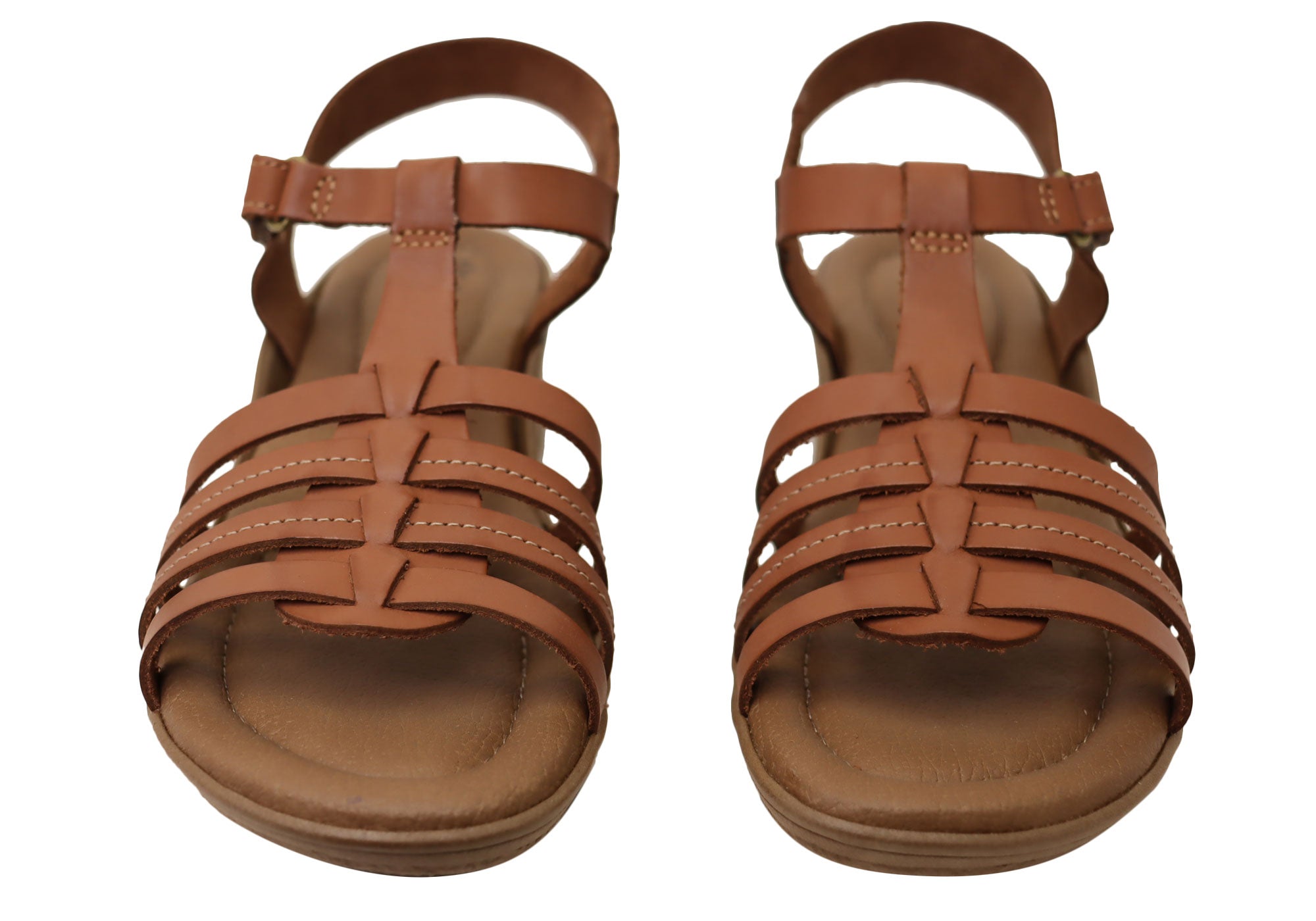 Jaslyn Women's Brazilian Comfortable Leather Low Heel Sandals - New Stylish Casual Summer Shoes for Beach, Vacation & Everyday Wear