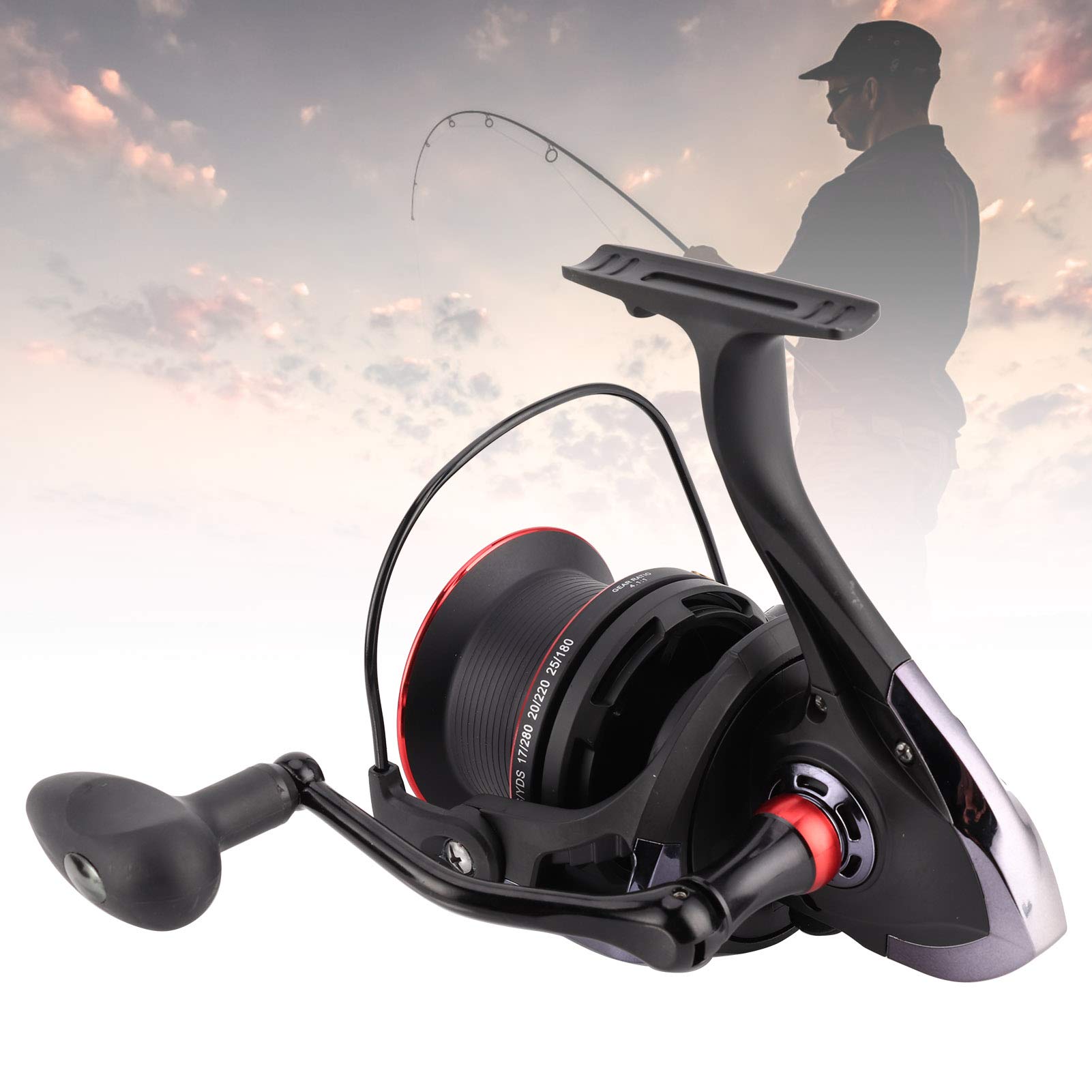 Rosvola 13Bb+1Rb High Speed Fishing Reel - Durable Spinning Reel for Lake & Saltwater Fishing | Perfect for Bass, Trout & Saltwater Anglers | Fishing Gear & Accessories