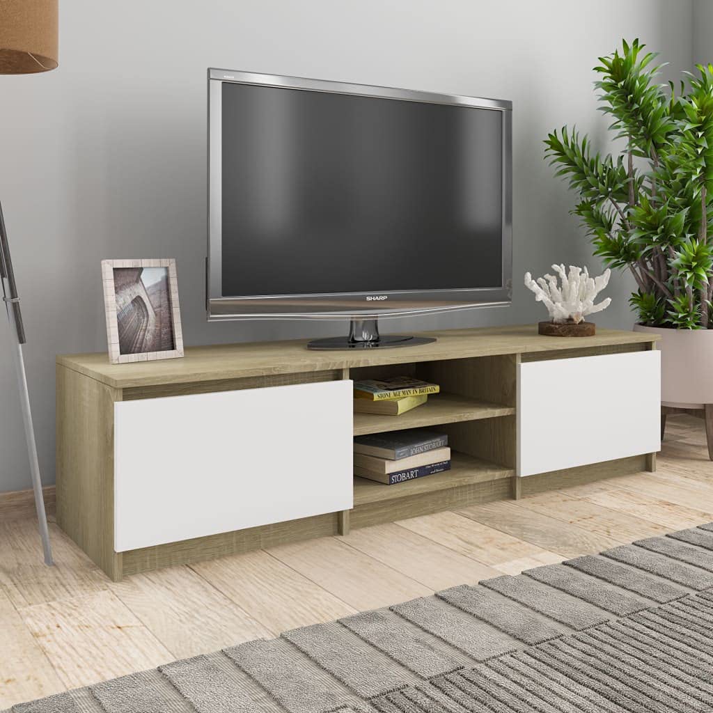 Modern TV Stand with Storage - 55.1