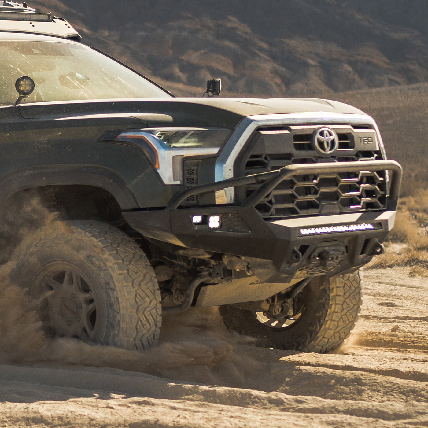 2022-2025 Toyota Tundra CBI Off-Road Baja Front Bumper - Heavy Duty Steel Construction for Enhanced Protection & Off-Road Performance | Perfect for Desert Racing, Overlanding & Extreme Terrain Adventures