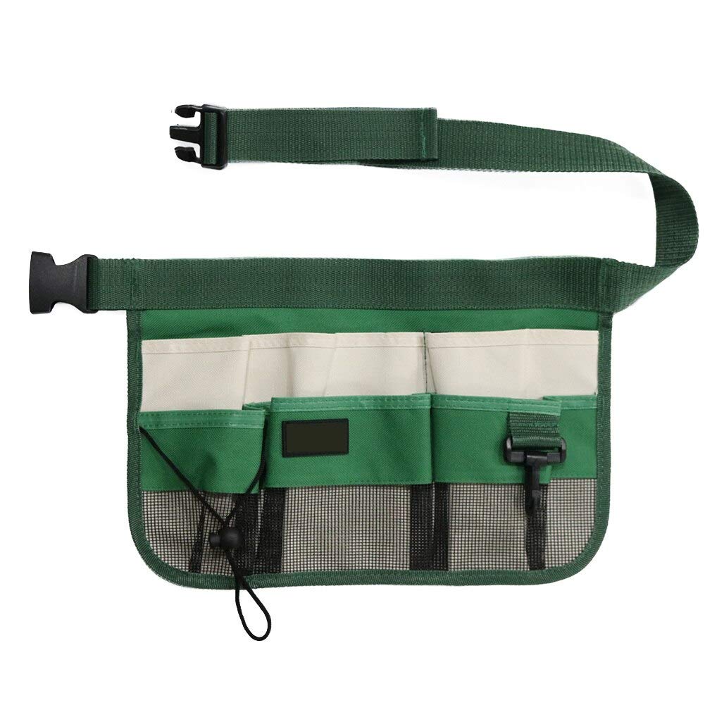 **Heavy Duty Adjustable Waist Tool Belt - Multi-Pocket Oxford Cloth Organizer for Screwdrivers, Garden & Restaurant Tools - Perfect for Gardening, Construction & DIY Projects**
