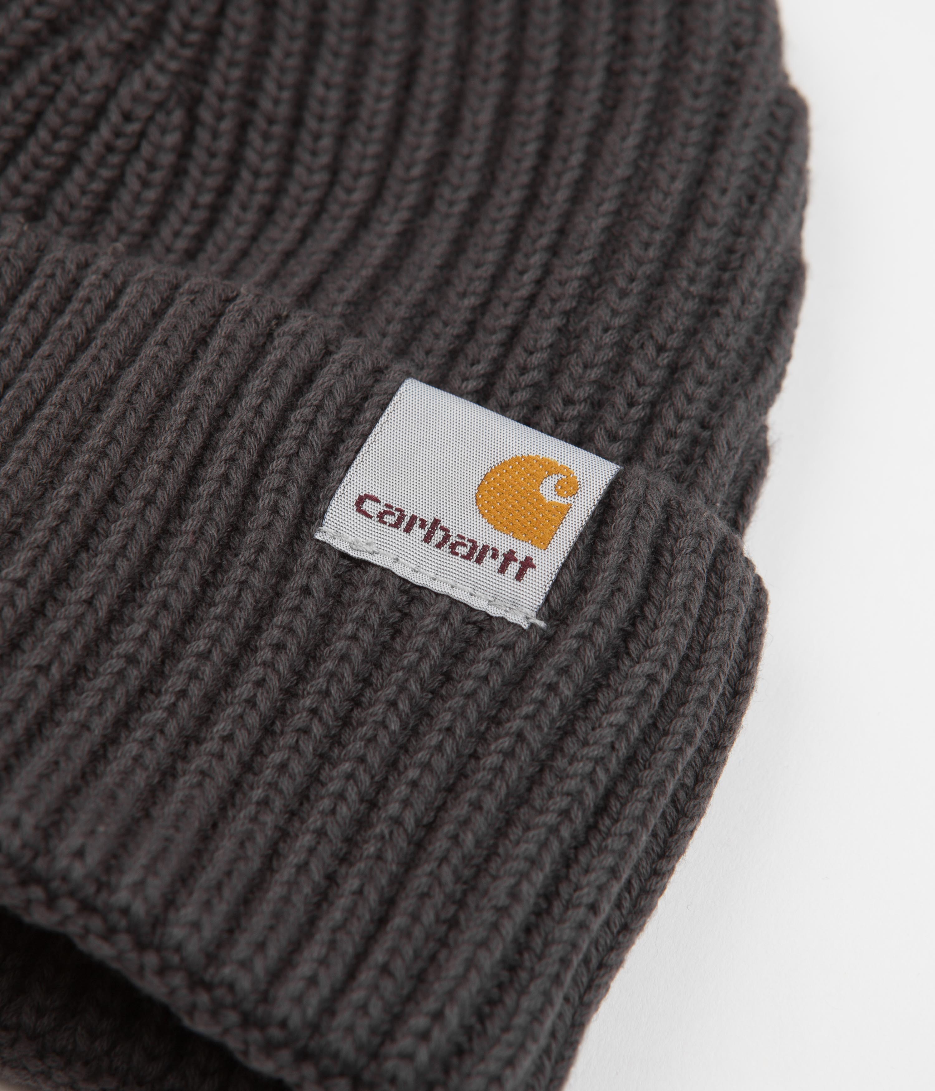 Carhartt Burbank Beanie Vulcan - Warm Winter Knit Hat for Men & Women - Perfect for Outdoor Activities, Skiing, and Cold Weather Protection