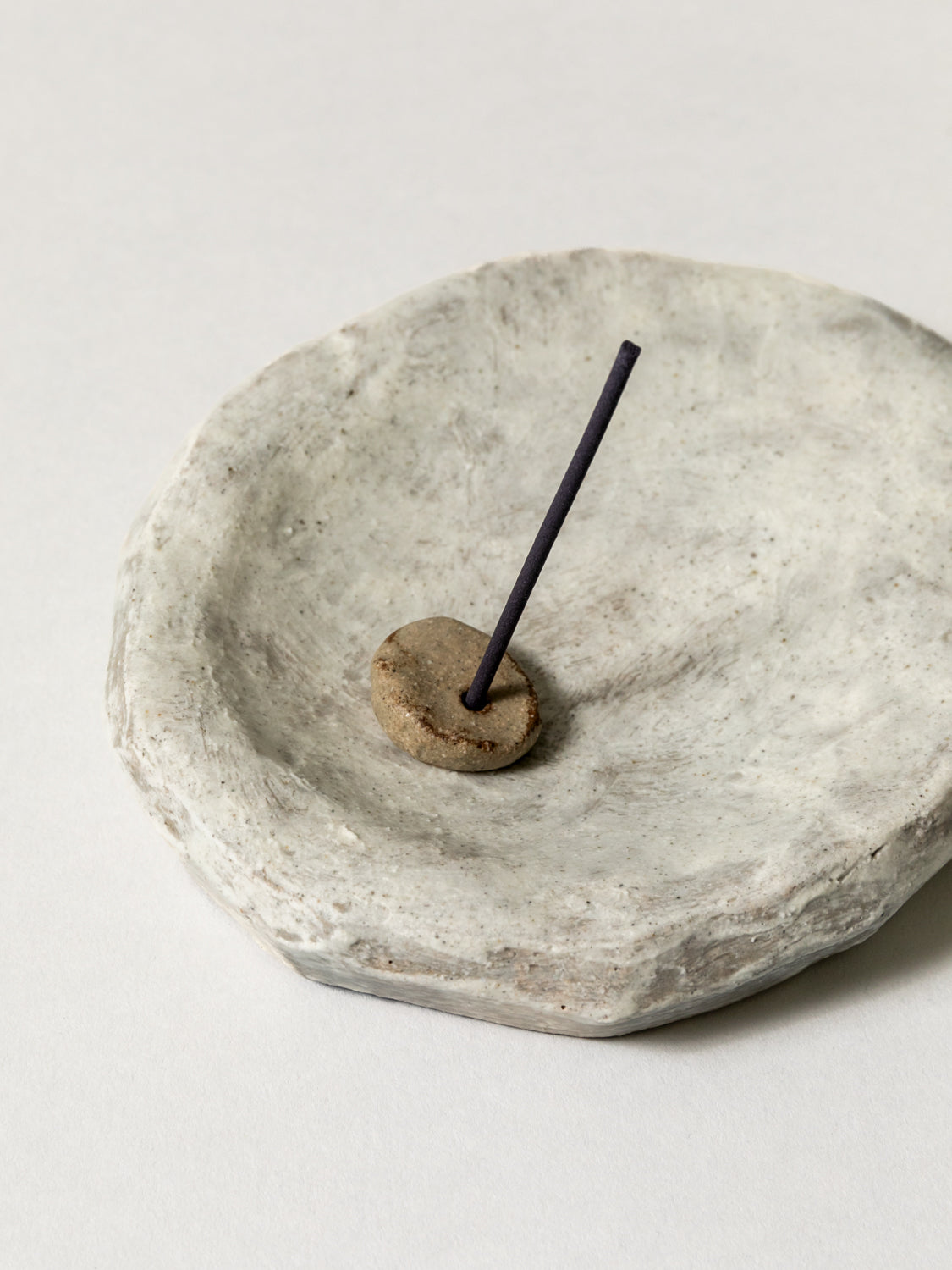 M. Isojima Stone Incense Holder - Natural Aromatherapy Burner for Meditation, Yoga & Home Decor | Handcrafted Zen Style Incense Stick Stand for Relaxation & Spiritual Wellness
