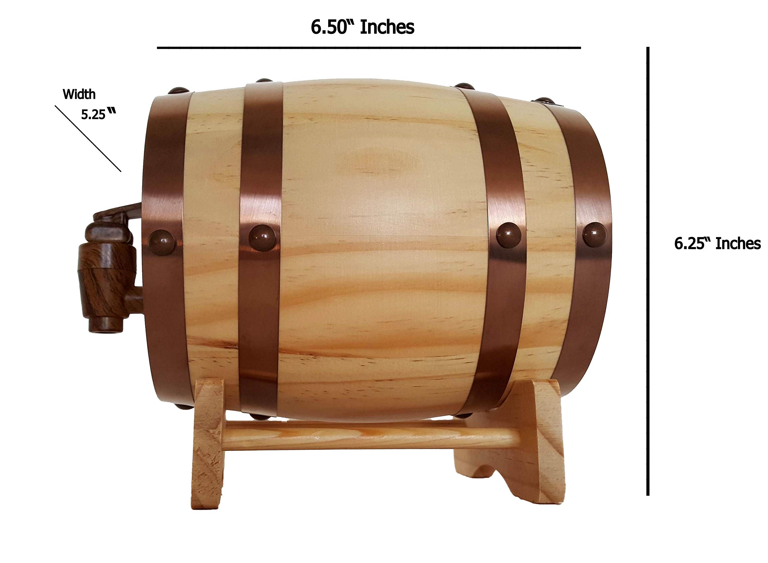 Mini Oak Barrel Case Pack - Premium Party Games & Unique Entertainment Gifts for Adults - Perfect for Game Nights, Birthday Parties & Corporate Events
