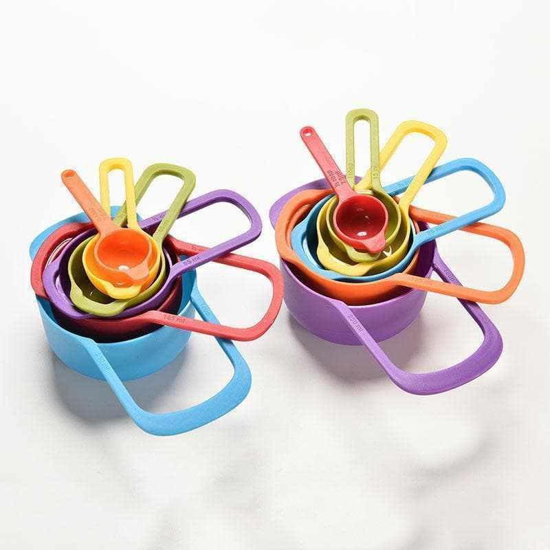 6-Piece Stainless Steel Nested Measuring Cups and Spoons Set - Essential Kitchen Tools for Baking, Cooking & Meal Prep