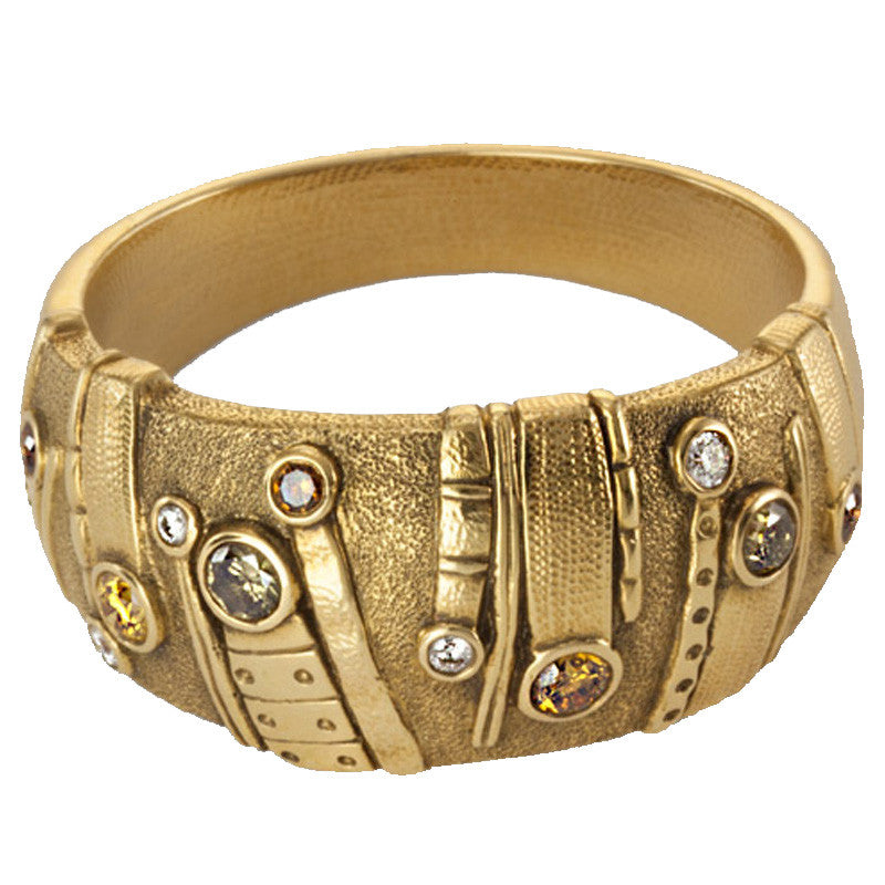 Alex Sepkus Sea Grass Dome Ring 14K Gold - Elegant Handcrafted Jewelry for Women, Perfect for Weddings, Parties & Special Occasions