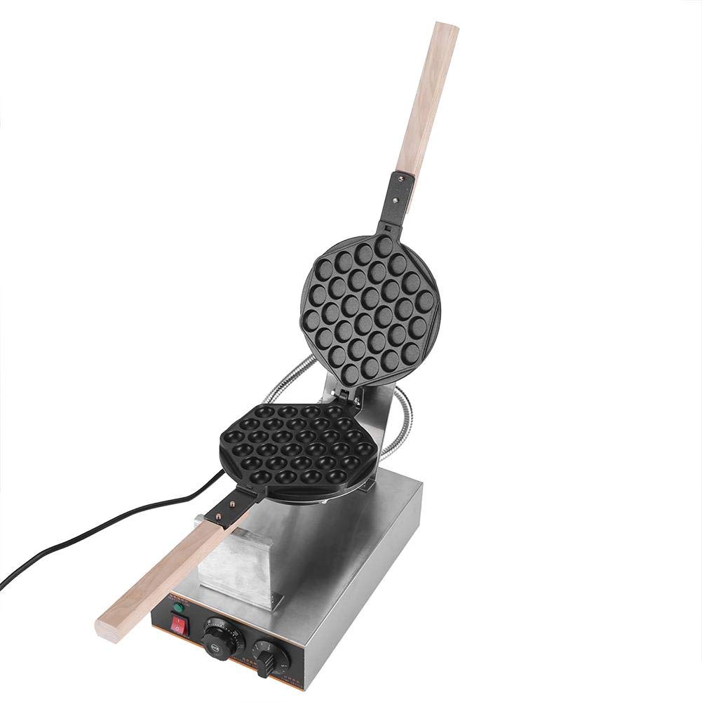 Electric Stainless Steel Egg Cake Maker - Hong Kong Style Bubble Waffle Machine for Puff Bread & Egg Puffs | Perfect for Breakfast, Snacks, and Street Food Business