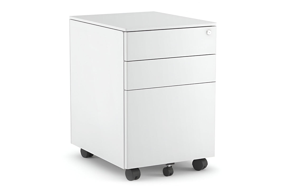 Mobile Pedestal with Filing Drawers - Heavy Duty Metal Office Organizer for Desk Storage and Document Filing | Perfect for Home Office, Workstation & Business Use