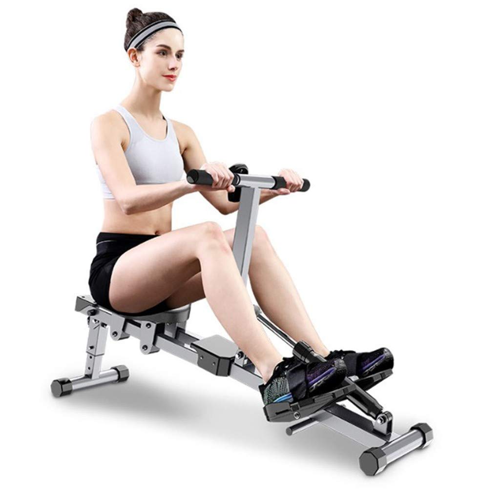 Premium Hydraulic Rowing Machine for Home Gym - 12-Level Adjustable Resistance, LCD Monitor & Full-Body Workout - Ideal for Cardio Training, Weight Loss & Muscle Toning in Home Fitness Routines (US Stock)