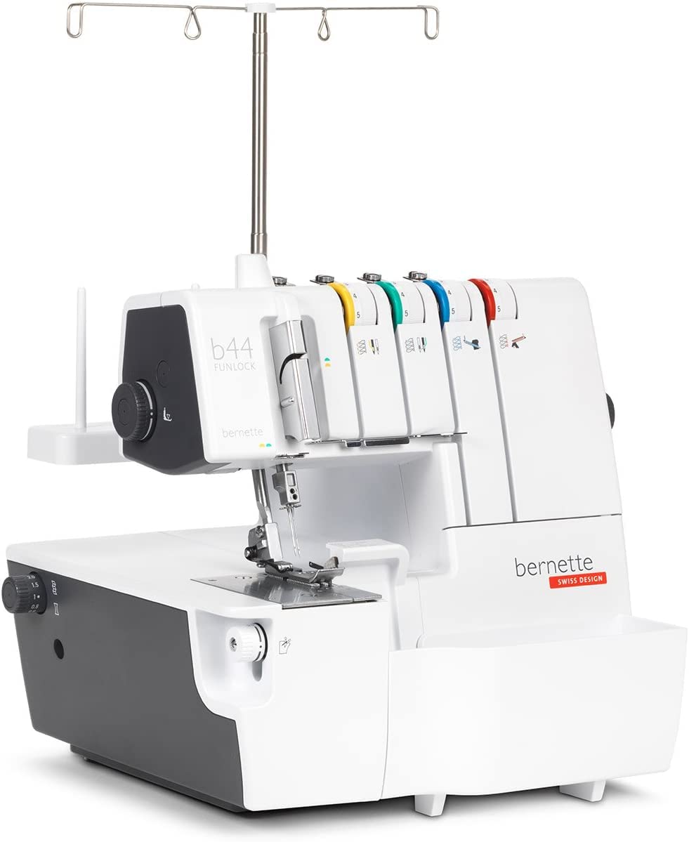 Bernette B44 Overlock Sewing Machine | 4-Thread Serger for Professional Stitching | Perfect for Quilting, Garment Construction & Home Decor Projects