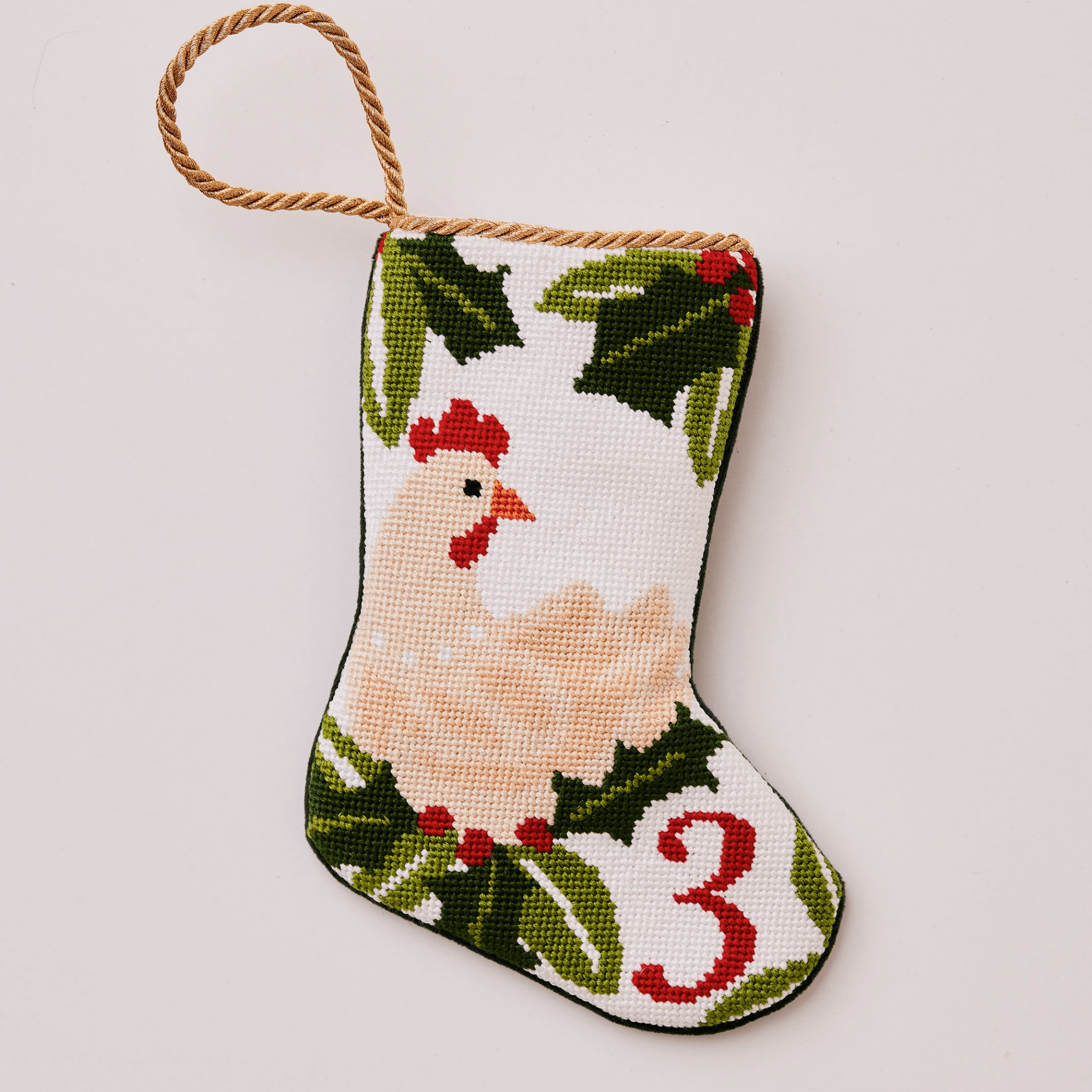 12 Days of Christmas Stocking Full Set - Holiday Decorations & Gift Fillers for Christmas Tree, Fireplace Mantel, and Festive Home Decor