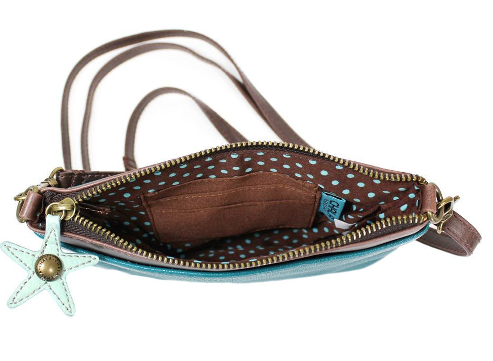 Chala Blue Sea Turtle Mini Crossbody Handbag - Stylish Vegan Leather Purse for Women | Perfect for Beach Vacations, Summer Outfits & Casual Everyday Use
