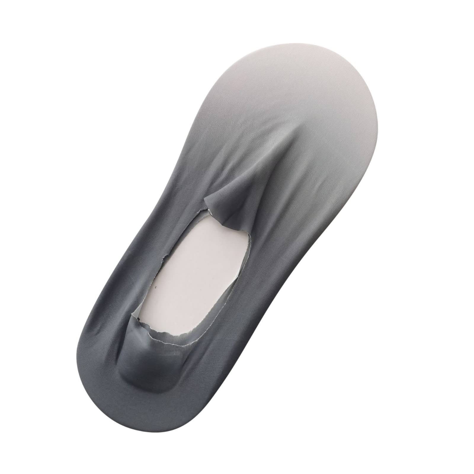 1 Pair Women's Gradient Ice Silk Socks - Breathable Invisible Low Cut Socks with Non-Slip Grip for Skiing, Running & Casual Wear