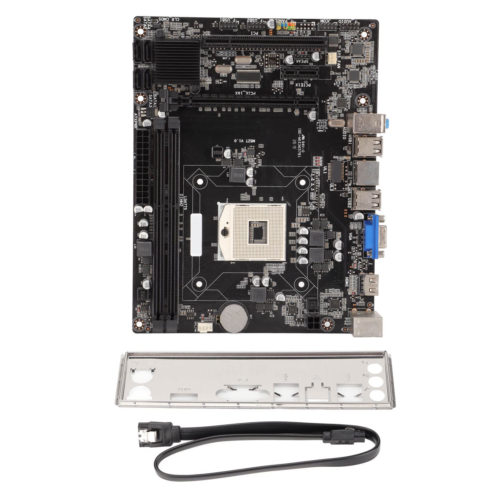NestNiche 1288 Pin DDR3 Dual Channel Gaming Motherboard - Compatible with Intel Pentium, i3, i5, i7 Processors | VGA & HDMI Support | Ideal for Gaming PCs, Home Theater & Multimedia Workstations