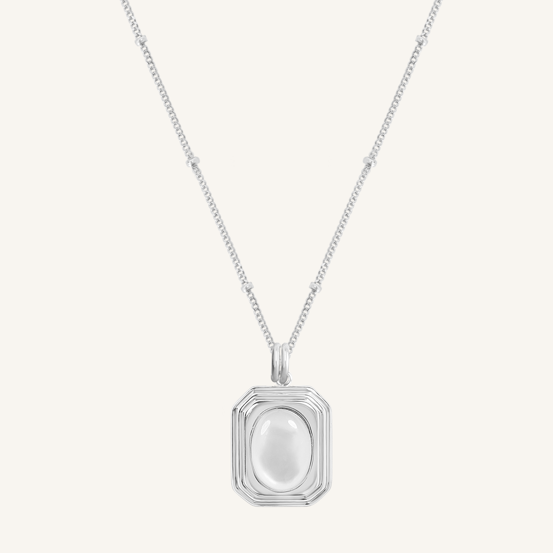 Renewal Mother of Pearl Charm Necklace - Elegant Handmade Jewelry for Women, Perfect Gift for Birthday, Anniversary & Special Occasions | Boho Chic Style for Everyday Wear & Formal Events