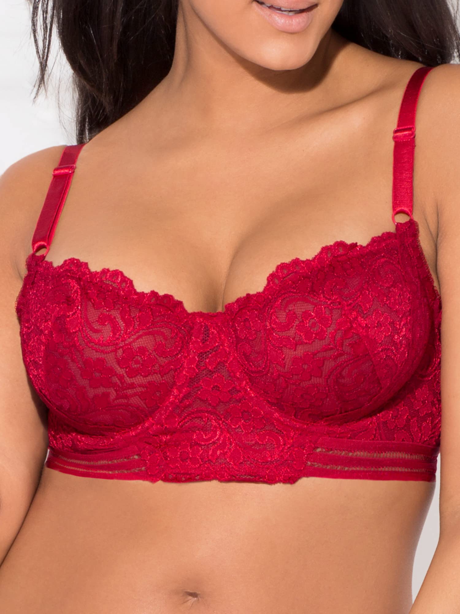 Smart & Sexy Women's Signature Lace Unlined Balconette Bra - Comfortable Everyday Wear for Work & Date Nights