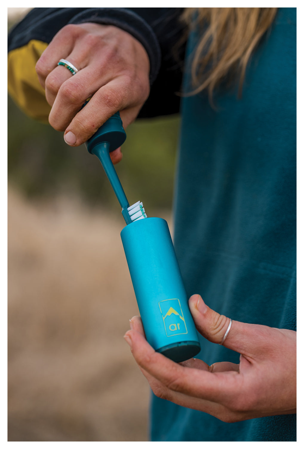 Adventure Ready Tooth Care Cap - Essential Travel Toothbrush Cover for Oral Hygiene On the Go | Perfect for Camping, Hiking, and Backpacking Trips