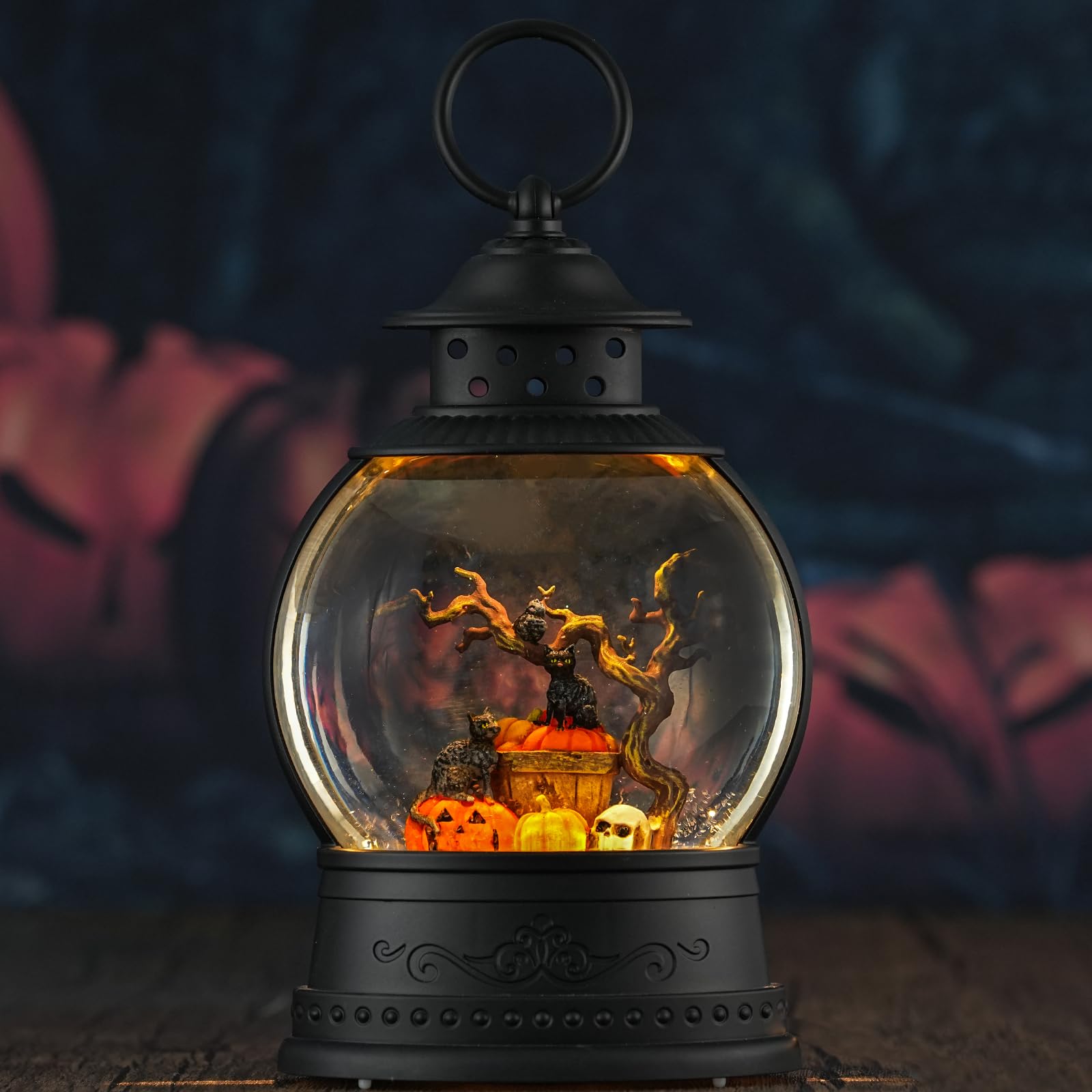 Halloween Snow Globe Lantern with Music & 6H Timer - 10