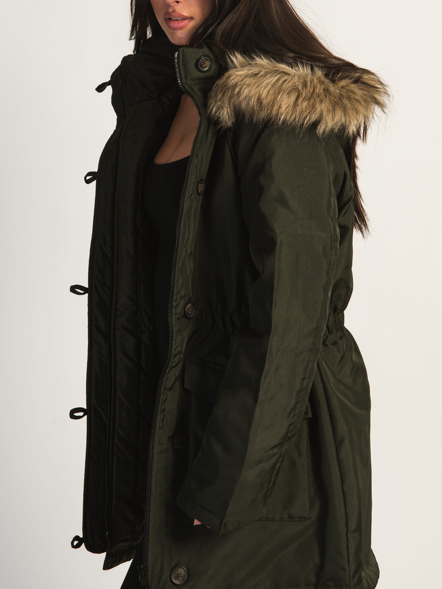 B.YOUNG ALICA Women's Winter Parka Jacket - Waterproof Windproof Warm Coat for Outdoor Activities, Hiking, and Snow Sports