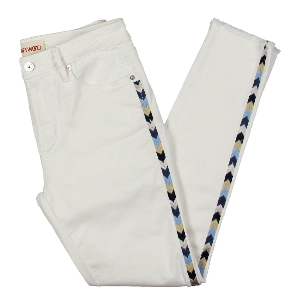 Women's Embroidered Skinny Jeans - Distressed Denim Pants with Floral Stitching | Casual Wear, Date Night & Boho Outfits