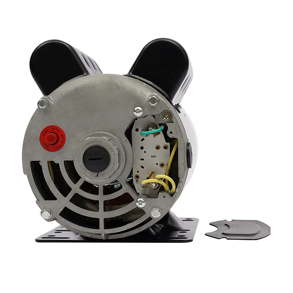5HP SPL Air Compressor Motor 208-230V Single Phase Electric Motor - 3450 RPM, 56 Frame, 5/8
