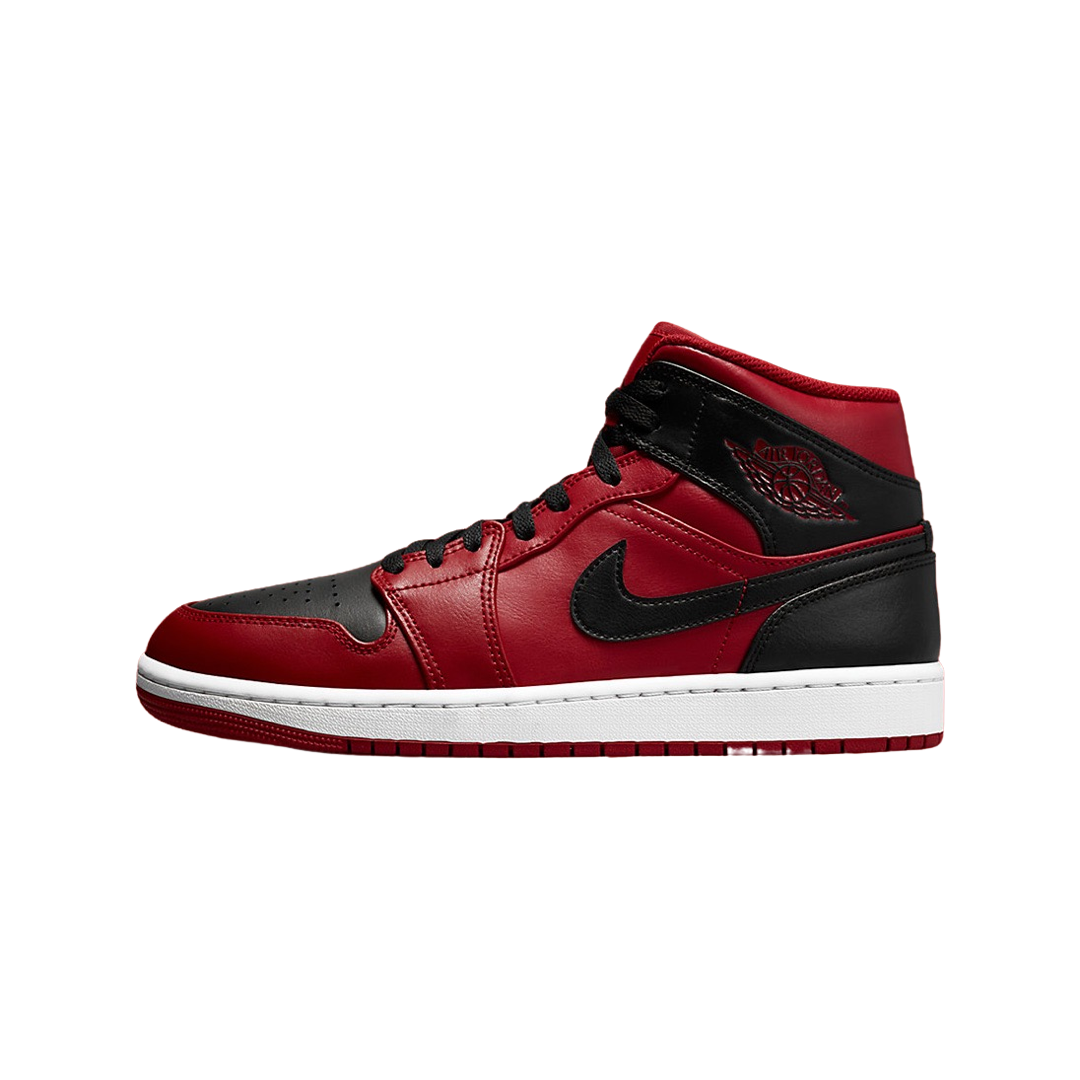 Air Jordan 1 Mid Reverse Bred Gym Red Black White Basketball Shoes - Stylish Sneakers for Men & Women, Perfect for Streetwear, Gym & Casual Wear