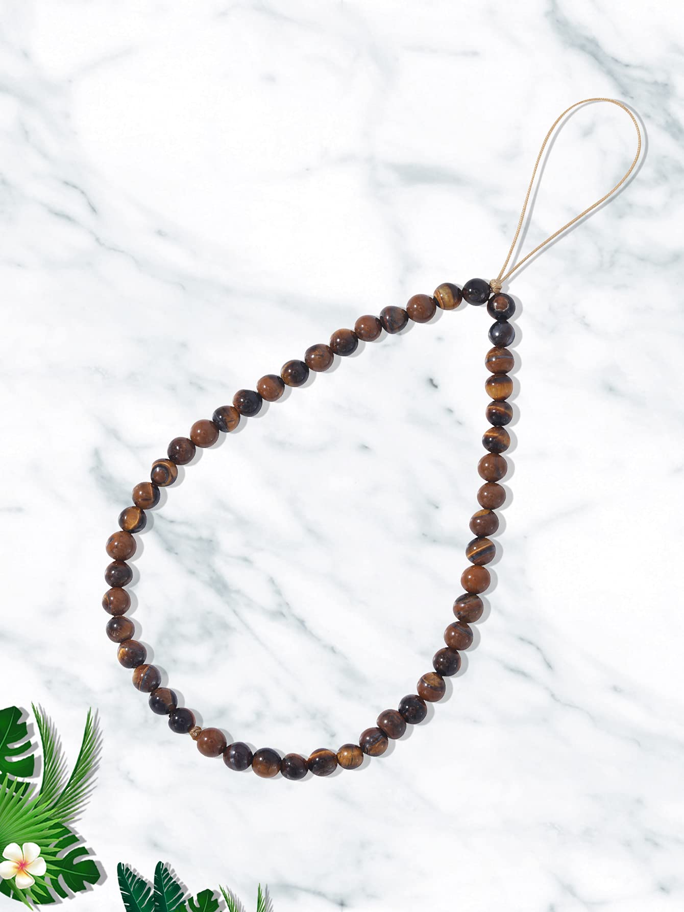 Handmade Natural Semi-Precious Gemstone Beaded Phone Charm - Adjustable Lanyard Wrist Strap for Cell Phones | Boho Jewelry Accessory for Women, Teens | Perfect for Everyday Use, Gifts & Phone Protection