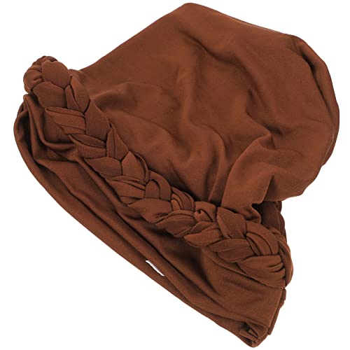 African Women's Head Wraps & Turbans - Stylish Cotton Hair Scarves for Black Women (Coffee Brown) - Perfect for Church, Weddings & Everyday Fashion