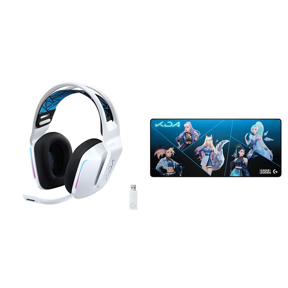 Logitech G733 K/DA Lightspeed Wireless Gaming Headset with Microphone & 40