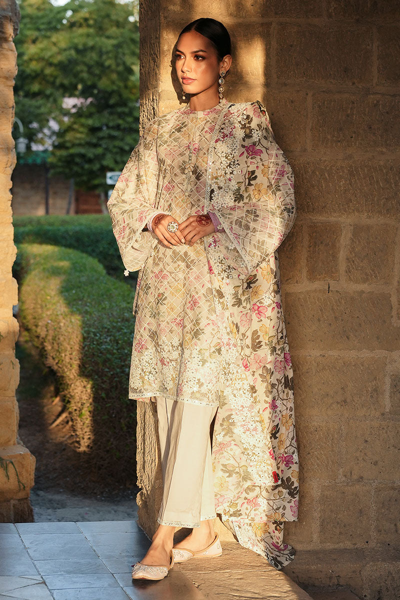LILY LUX 3-Piece Printed Lawn Suit Set for Women - Floral Summer Outfit for Casual Wear, Parties & Special Occasions