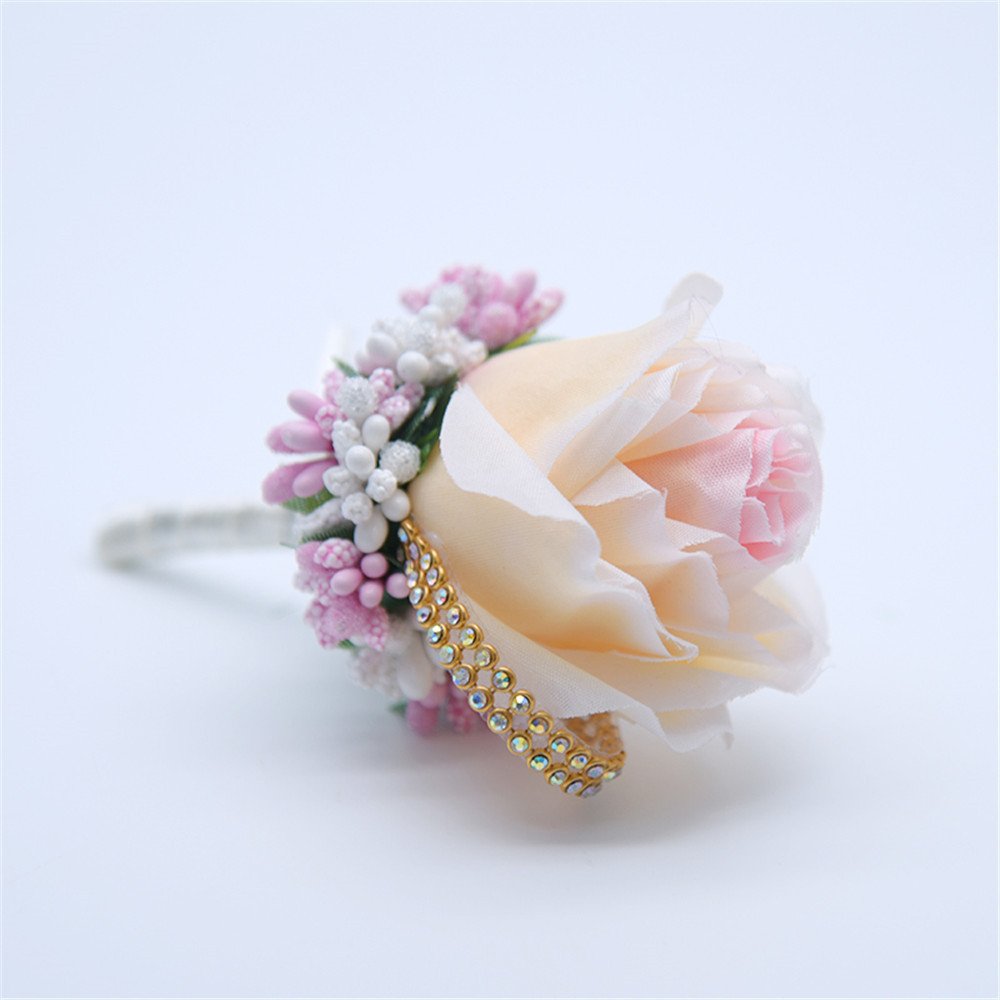 Elegant Rose Boutonniere for Groom & Groomsmen - Wedding, Prom, Party Corsage Flower Brooch - Perfect for Formal Events & Special Occasions