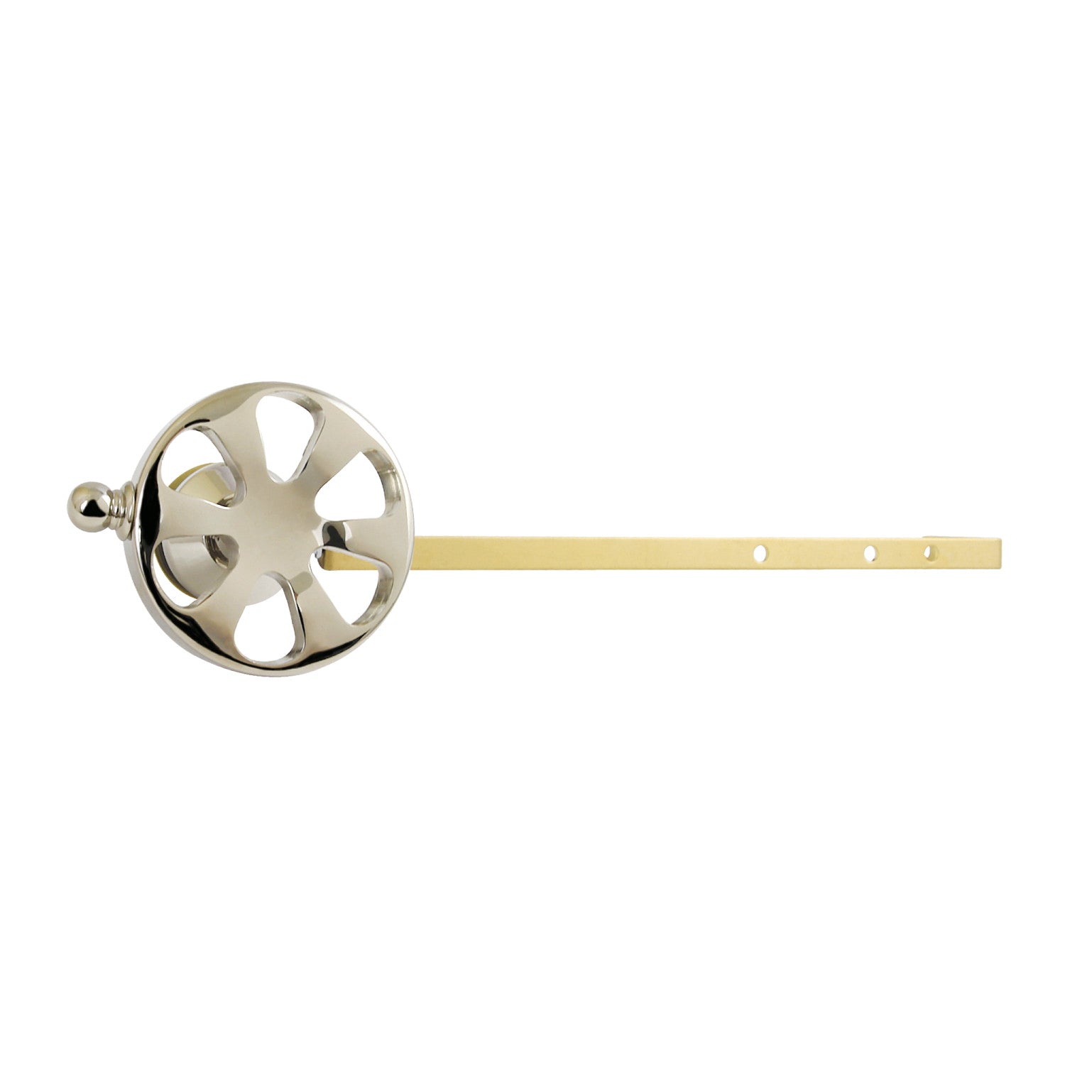 Belknap KTRXD6 Universal Front/Side Mount Toilet Tank Lever - Polished Nickel Finish for Easy Flush Control | Perfect for Bathroom Renovation & Toilet Repair