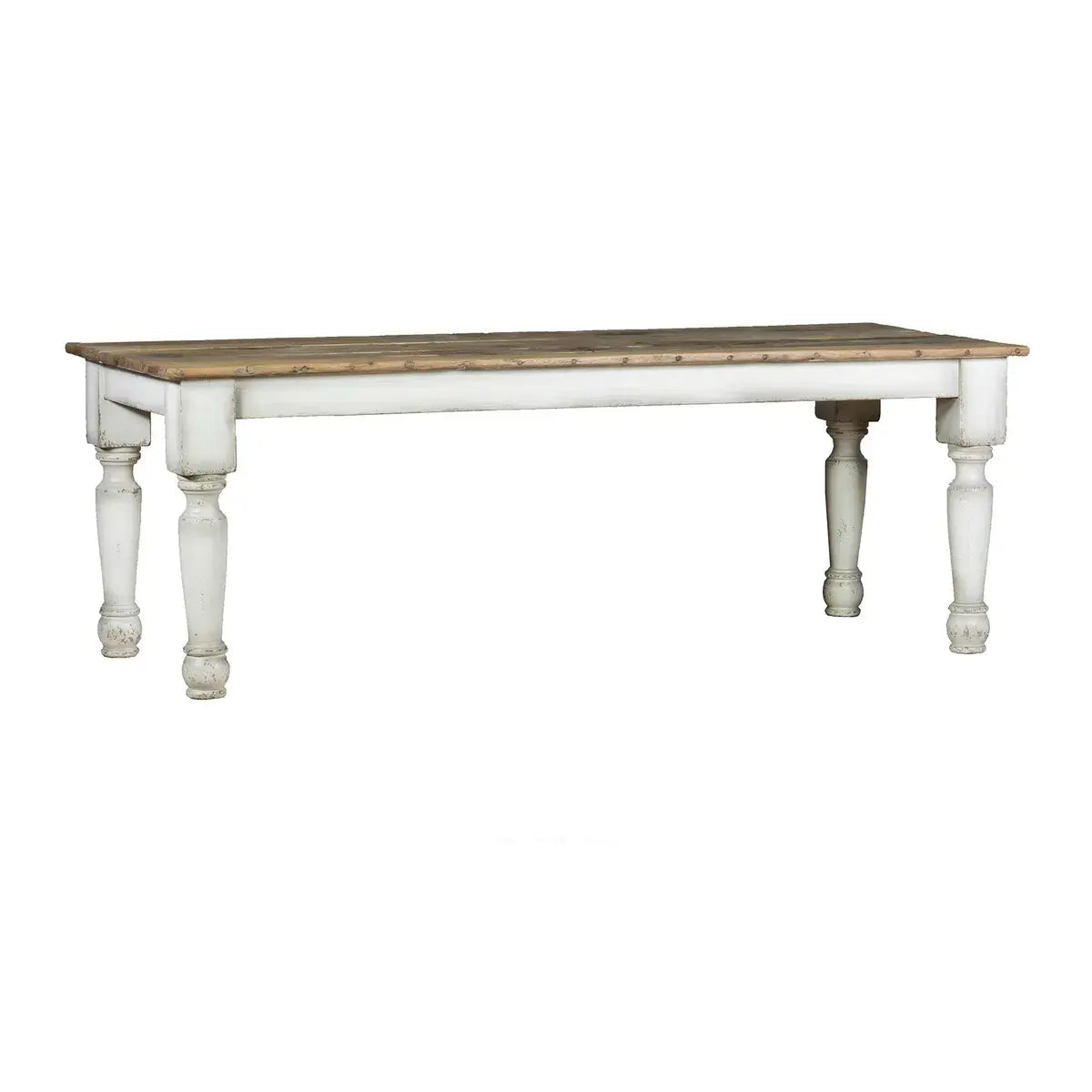 La Grange Table in Light French Gray - Elegant Dining Room Table for Farmhouse & Modern Home Decor - Perfect for Family Gatherings & Dinner Parties