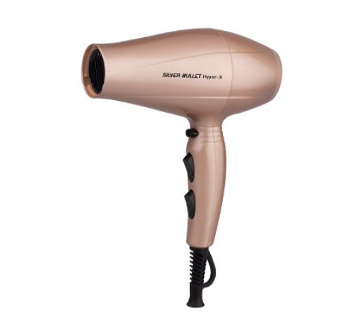 Silver Bullet Hyper X Professional Hair Dryer 2300W - Fast Drying, Ionic Technology for Salon-Quality Blowouts at Home | Perfect for Styling, Smoothing & Volume Boost